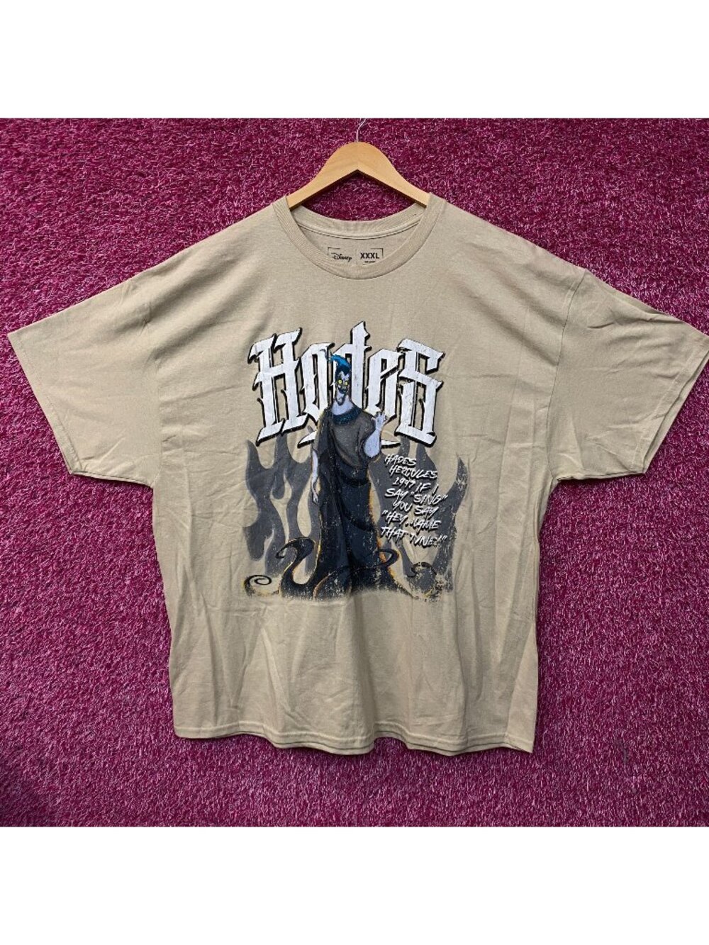 Disney Hercules Hades "If I Say Sing" Oversized Graphic Tee 3XL